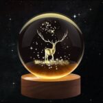 3D deer engraved mini light