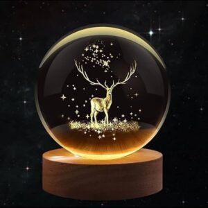 3D deer engraved mini light